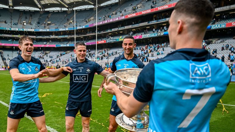 James McCarthy, Stephen Cluxton and Michael Fitzsimons are no strangers to getting their hands on the Sam Maguire Cup
