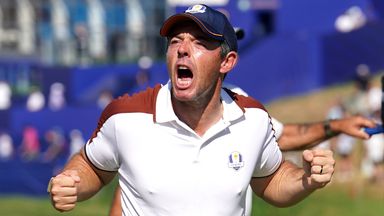 Rory McIlroy won four of his five matches in Europe's Ryder Cup success this year